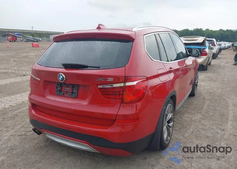 2015 BMW X3 xDrive28I из США, поврежденный, VIN 5UXWX9C58F0D59513